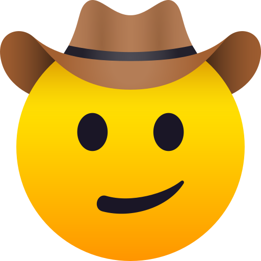 Gesicht Mit Cowboyhut