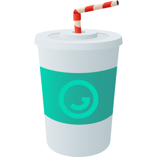 Becher Mit Strohhalm
