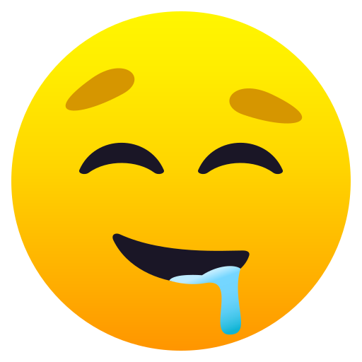 Sabberndes Gesicht