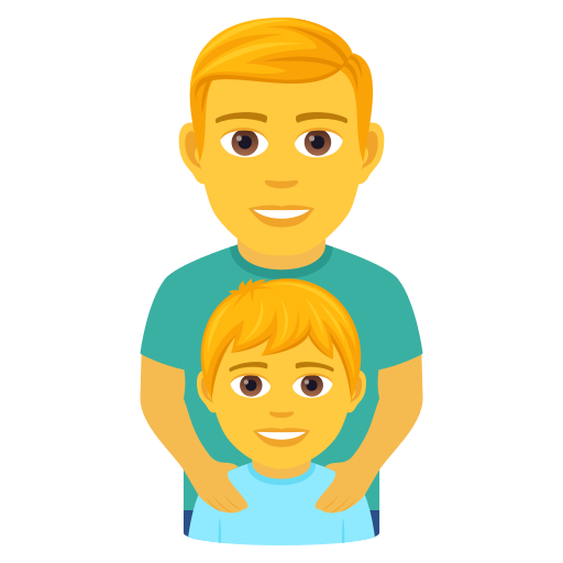 Familie: Mann, Junge
