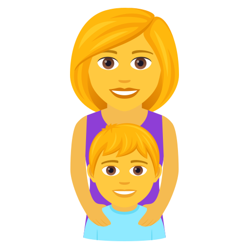 Familie: Frau, Junge