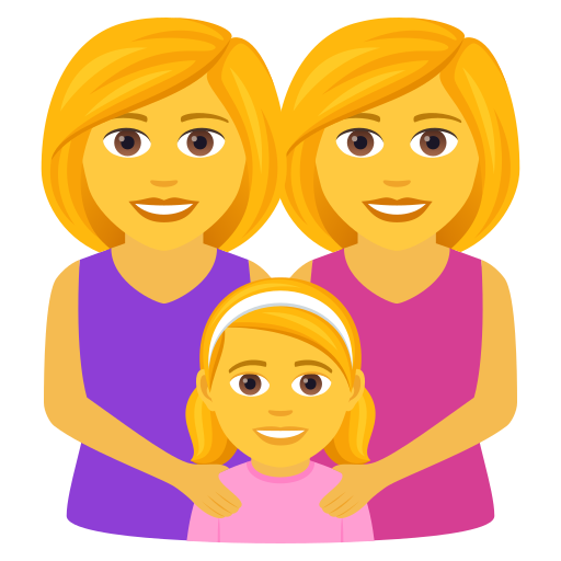 Familie: Frau, Frau, Mädchen
