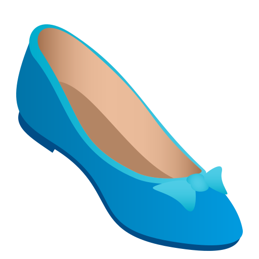 Flacher Schuh