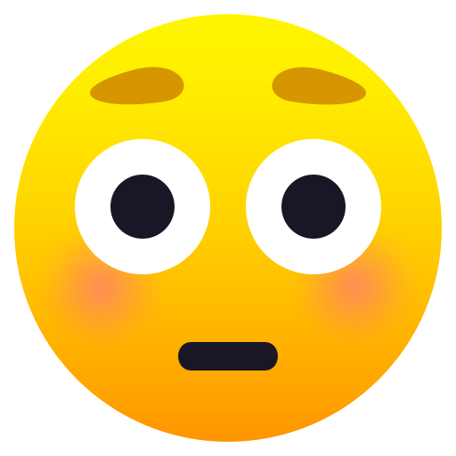 Errötetes Gesicht Mit Großen Augen