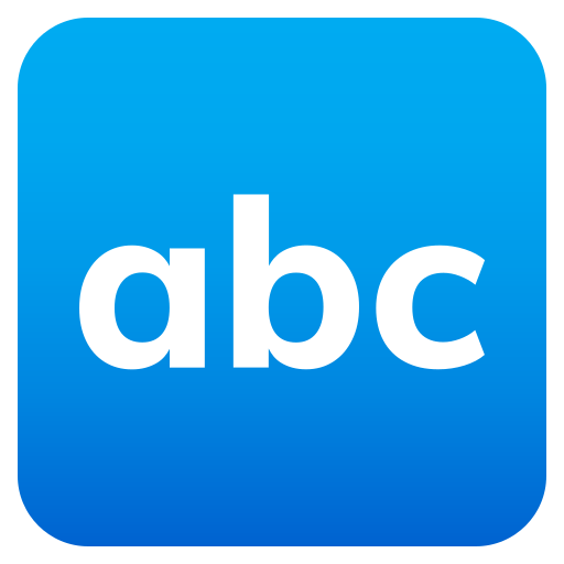 Eingabesymbol Lateinische Buchstaben