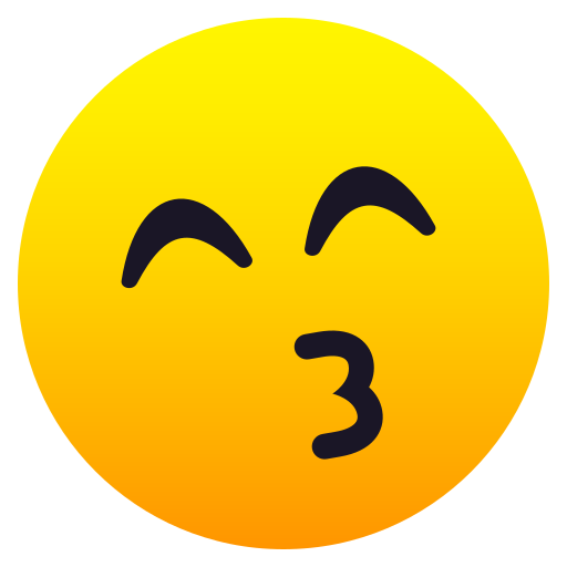 Küssendes Gesicht Mit Lächelnden Augen