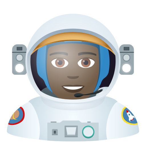 Astronaut: Dunkle Hautfarbe