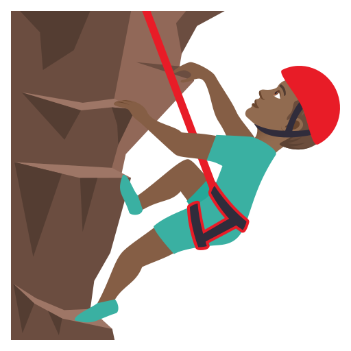 Bergsteiger: Mitteldunkle Hautfarbe