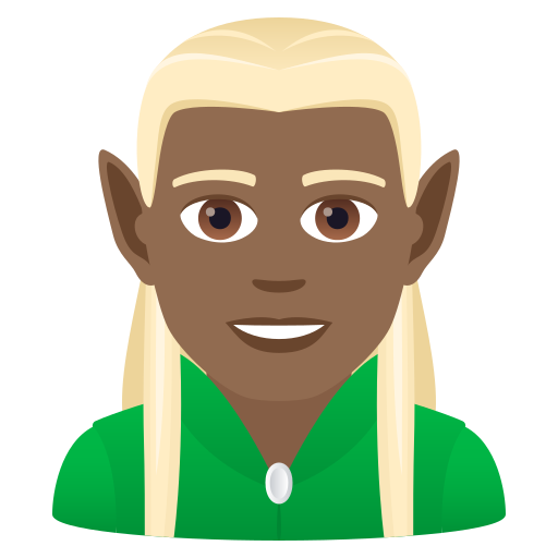 Männlicher Elf: Mitteldunkle Hautfarbe