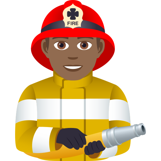 Feuerwehrmann: Mitteldunkle Hautfarbe