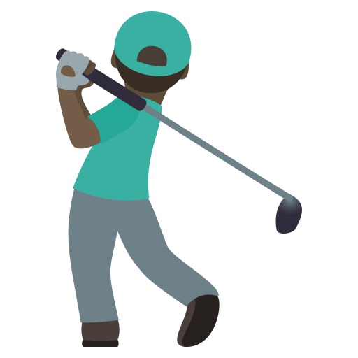 Golfer: Dunkle Hautfarbe