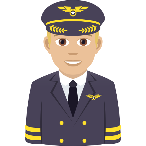 Pilot: Mittelhelle Hautfarbe