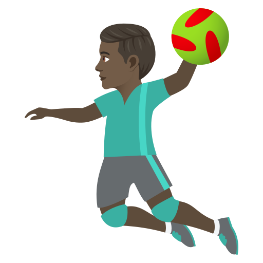 Handballspieler: Dunkle Hautfarbe
