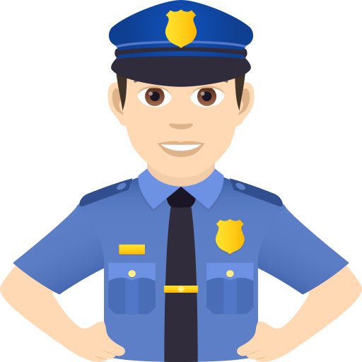 Polizist: Helle Hautfarbe