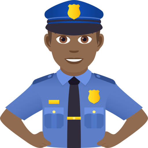 Polizist: Mitteldunkle Hautfarbe