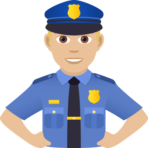 Polizist: Mittelhelle Hautfarbe