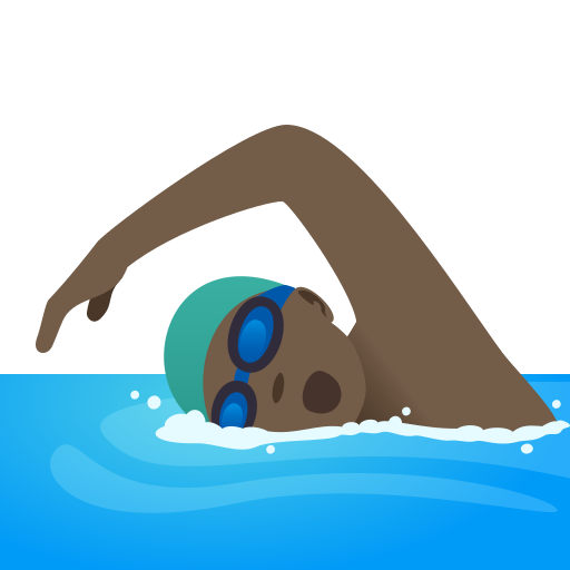Schwimmer: Dunkle Hautfarbe