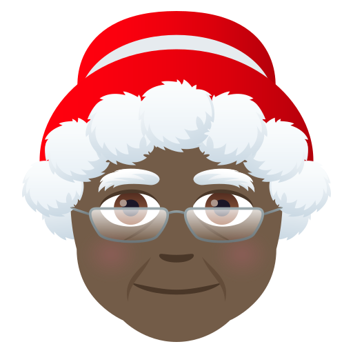 Weihnachtsfrau: Dunkle Hautfarbe