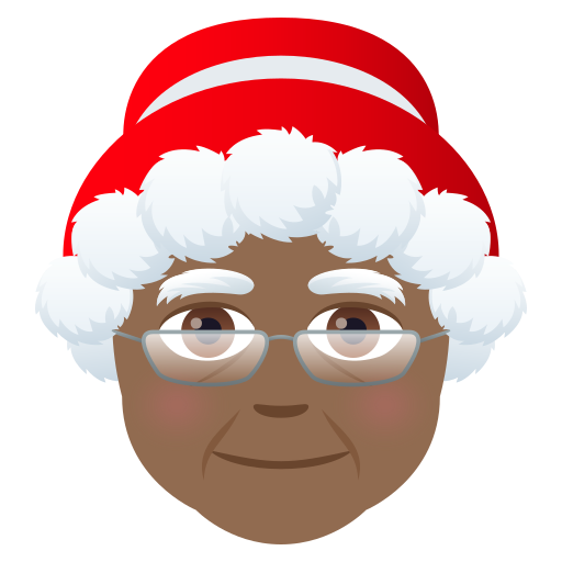 Weihnachtsfrau: Mitteldunkle Hautfarbe
