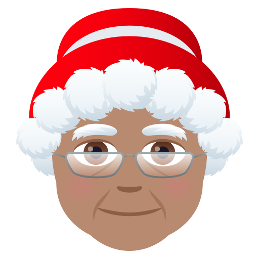 Weihnachtsfrau: Mittlere Hautfarbe