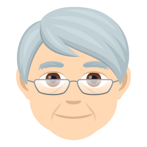 Älterer Erwachsener: Helle Hautfarbe
