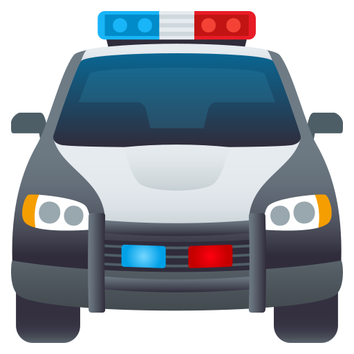 Polizeiauto Von Vorne