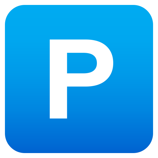 Großbuchstabe P In Blauem Quadrat