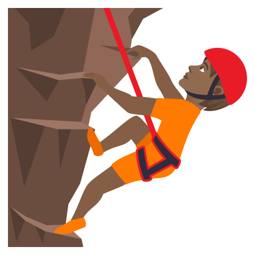 Bergsteiger(In): Mitteldunkle Hautfarbe