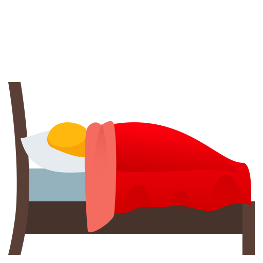 Im Bett Liegende Person