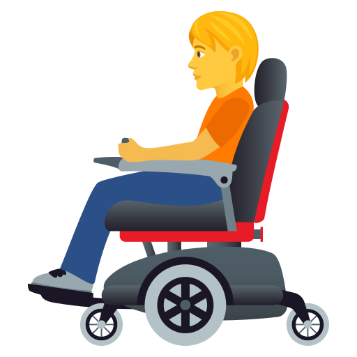 Person In Motorisiertem Rollstuhl