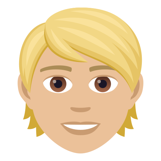 Person: Mittelhelle Hautfarbe, Blondes Haar