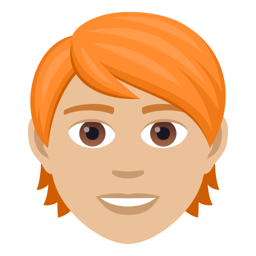 Person: Mittelhelle Hautfarbe, Rotes Haar