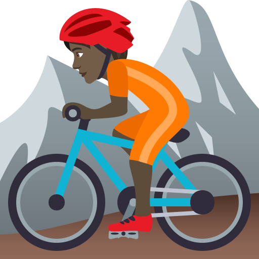 Mountainbiker(In): Dunkle Hautfarbe