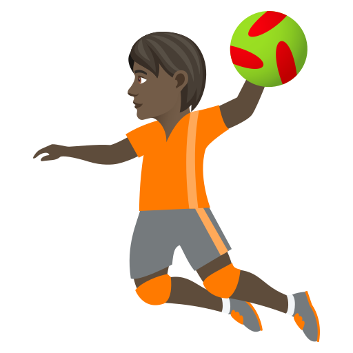 Handballspieler(In): Dunkle Hautfarbe