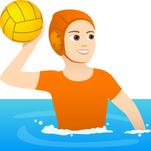 Wasserballspieler(In): Helle Hautfarbe