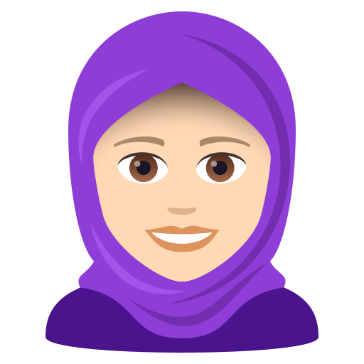 Frau Mit Kopftuch: Helle Hautfarbe