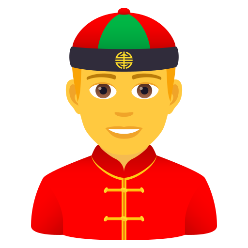 Person Mit Chinesischem Hut