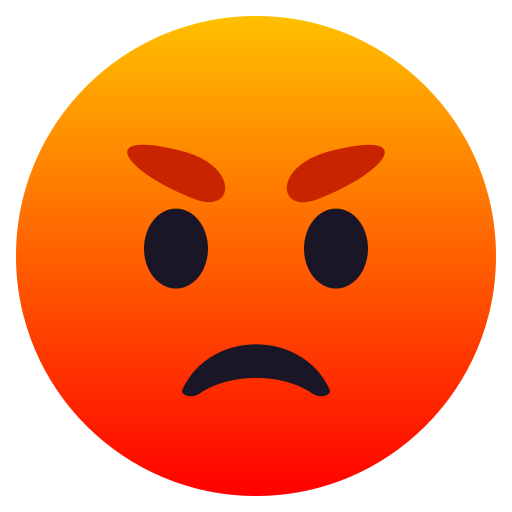Wütendes Gesicht