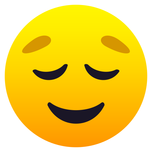 Erleichtertes Gesicht