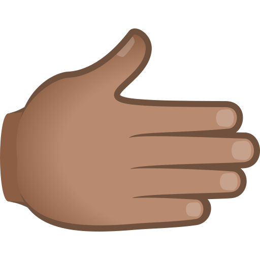 Rechte Hand: Mittlere Hautfarbe