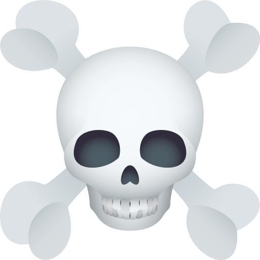 Totenkopf Mit Gekreuzten Knochen
