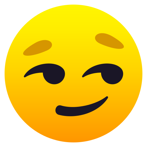 Süffisant Lächelndes Gesicht