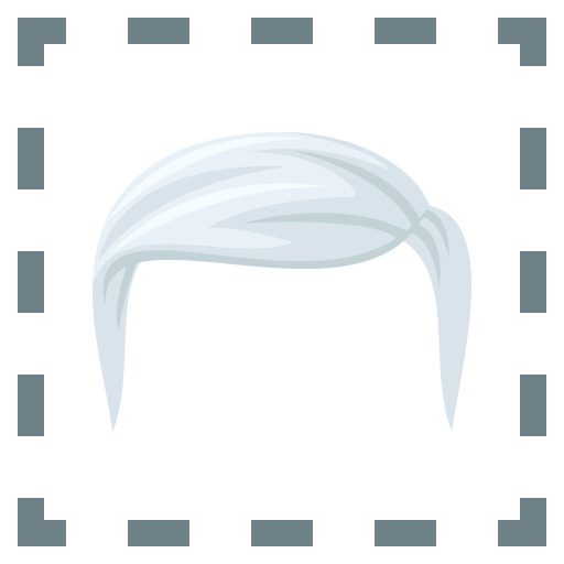 Weißes Haar