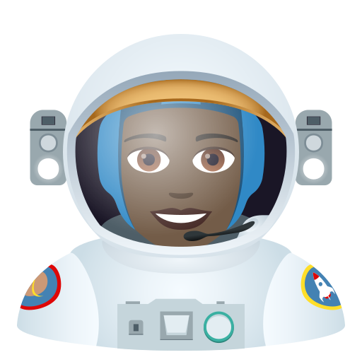 Astronautin: Dunkle Hautfarbe