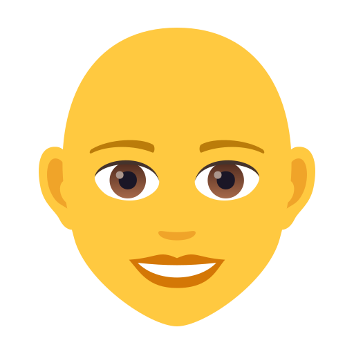 Frau: Glatze