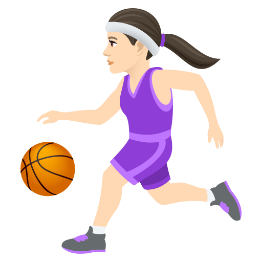 Frau Mit Ball: Helle Hautfarbe