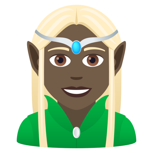 Elfe: Dunkle Hautfarbe