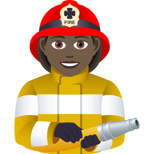 Feuerwehrfrau: Dunkle Hautfarbe