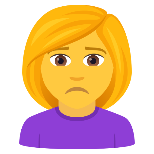 Missmutige Frau