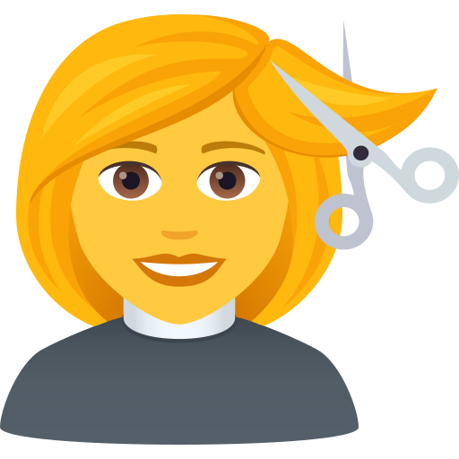 Frau Beim Haareschneiden